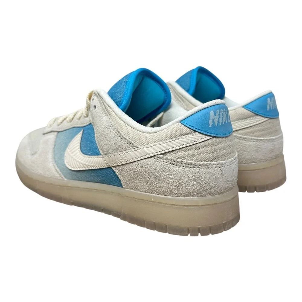 Nike Dunk Low Retro SE Mens 9.5 Sail Baltic Blue Suede Canvas HQ3621-133